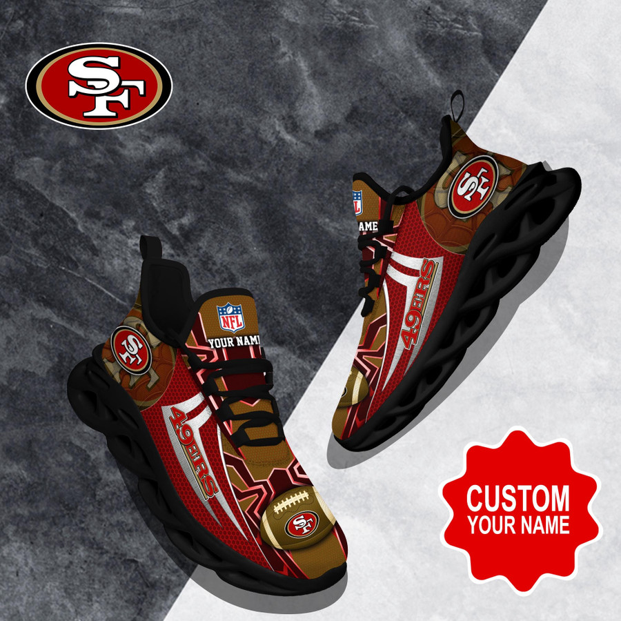 San Francisco 49ers NFL Clunky Max Soul Shoes Custom