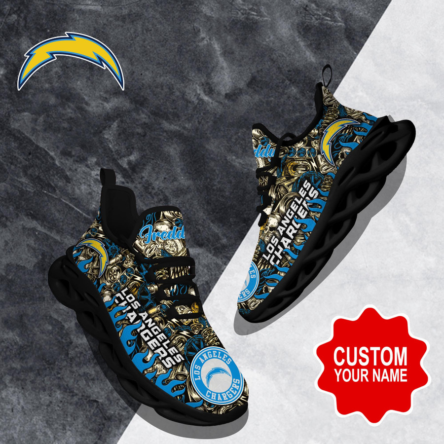 Los Angeles Chargers NFL Clunky Max Soul Shoes Custom