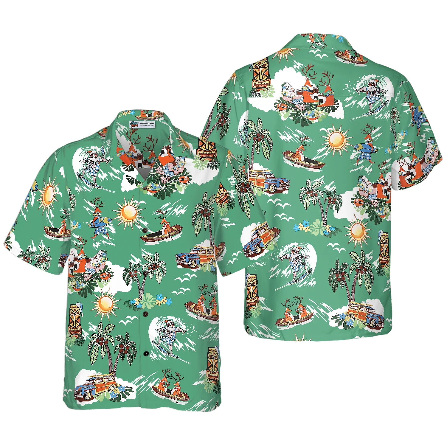 Merry Christmas Santa Claus 10 Hawaiian Shirt Aloha Shirt For Men and Women