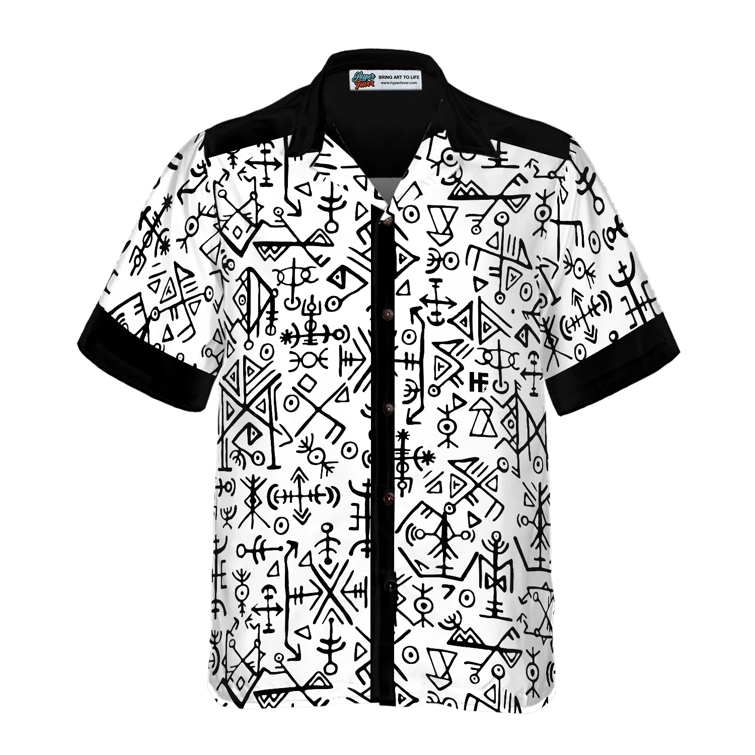 Ancient Viking Seamless Pattern Hawaiian Shirt Aloha Shirt For Men and Women