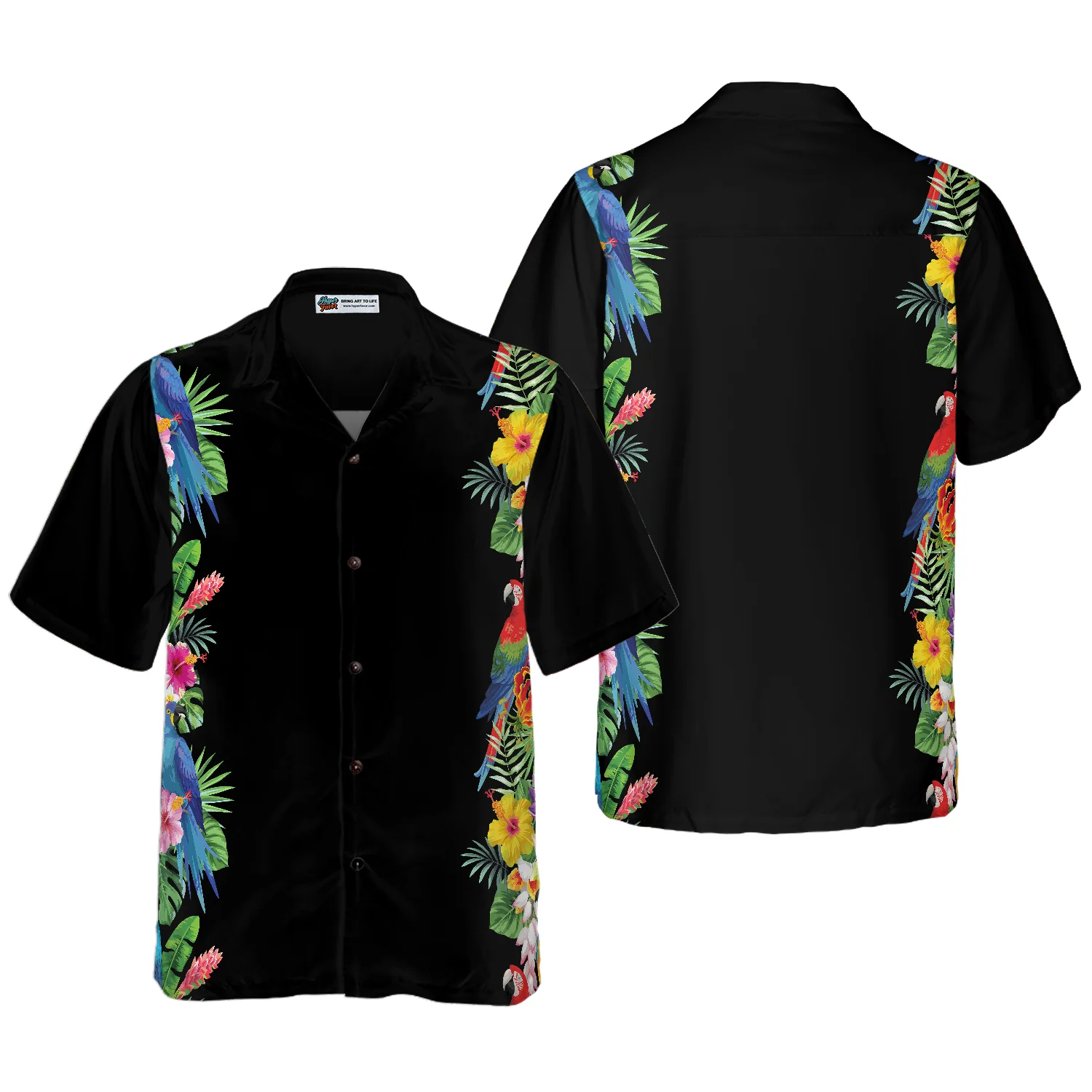 Parrot Party Shirt Hawaiian Shirt Aloha Shirt For Men and Women