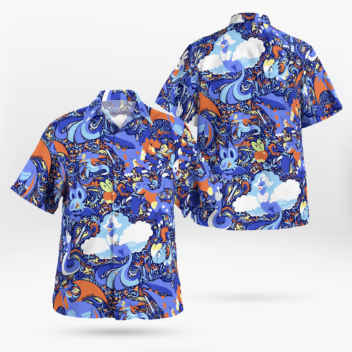 Dragon Pokmon Shirt Aloha Shirt For Men Women