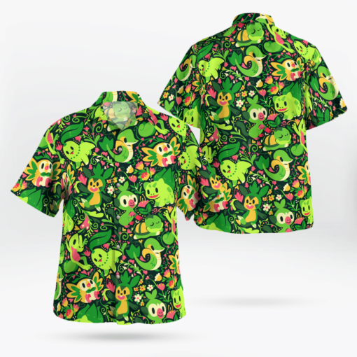 Grass Pokmon Shirt Aloha Shirt For Men Women