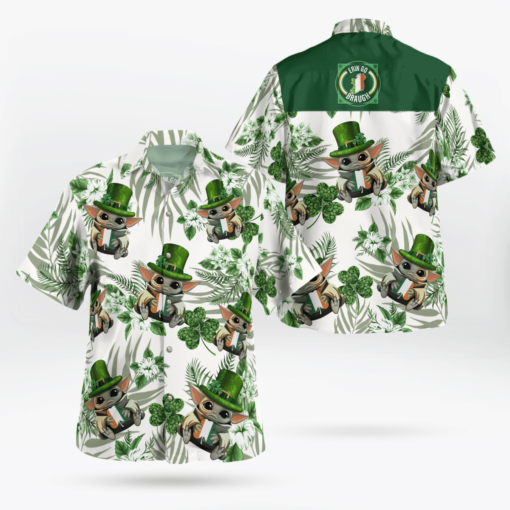 Erin Go Braugh - Baby Yoda Hawaii Shirt Aloha Shirt For Men Women