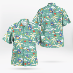 Pokmon Wartortle Surffing Hawaiian shirt Aloha Shirt For Men Women