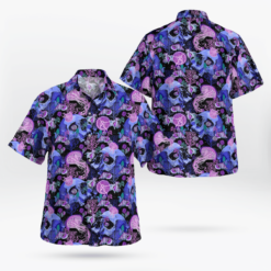 Skull Tropical Hawaiian Shirt Aloha Shirt For Men Women