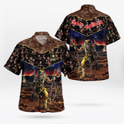 Iron Maiden Veteran Tropical Hawaii Shirt Aloha Shirt For Men Women