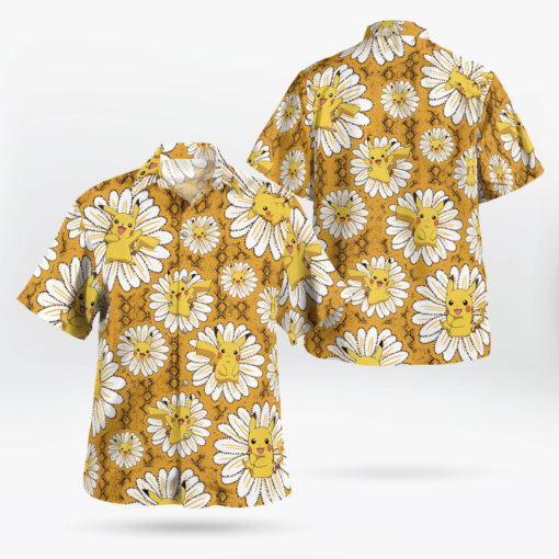 Limited Edition Electric Pokmon Hawaiian shirt Aloha Shirt For Men Women