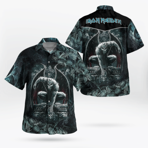 Iron Maiden Dark Horror Tropical Hawaii Shirt Aloha Shirt For Men Women