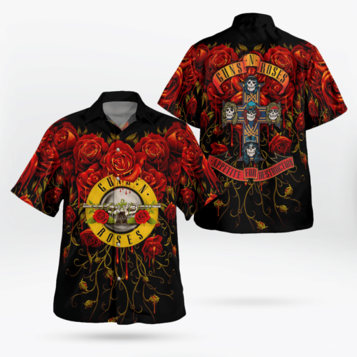 Guns N Roses Hawaii Shirt Aloha Shirt For Men Women