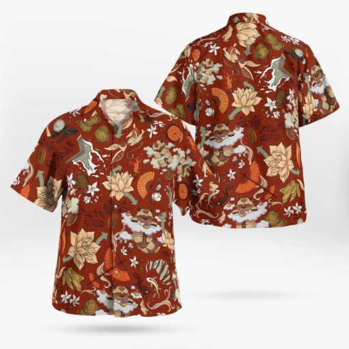 Appa And Momo Pattern Beach Outfit Aloha Shirt For Men Women