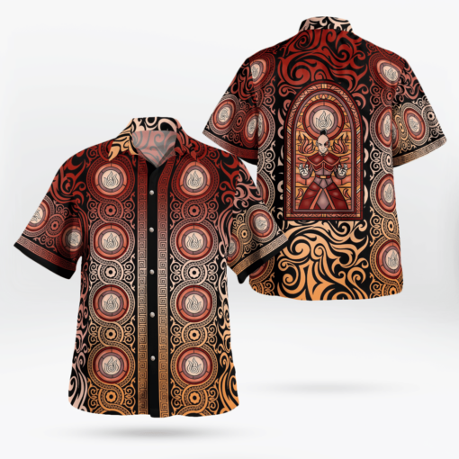 Avatar Firebender Pattern Outfit Aloha Shirt For Men Women