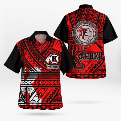 Kahu Football Red Raider Outfit Aloha Shirt For Men Women