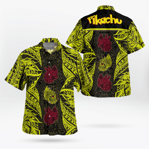 Pikachu Tribal Hawaii Shirt Aloha Shirt For Men Women