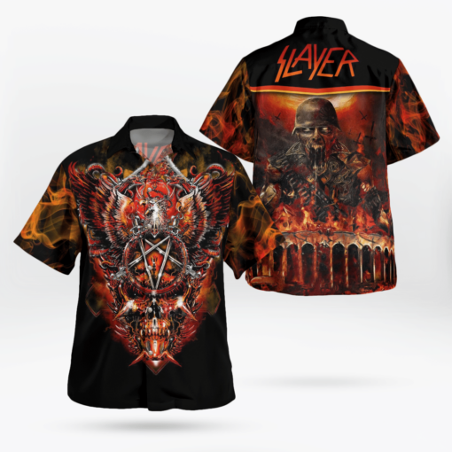 Slayer Skull Hawaii Shirt Aloha Shirt For Men Women