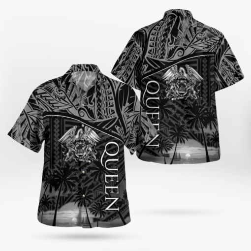 Queen Tribal Polynesian Hawaii Shirt Aloha Shirt For Men Women