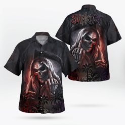 Slipknot Skull Fck Coconut Tree Hawaii Shirt Aloha Shirt For Men Women