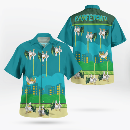 Flappy farfetchd Pokmon Memes Hawaii Shirt Aloha Shirt For Men Women