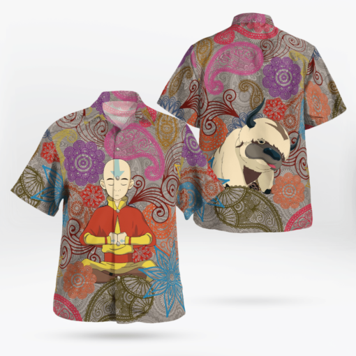 Appa and Aang Precious Paisley Hawaii Shirt Aloha Shirt For Men Women