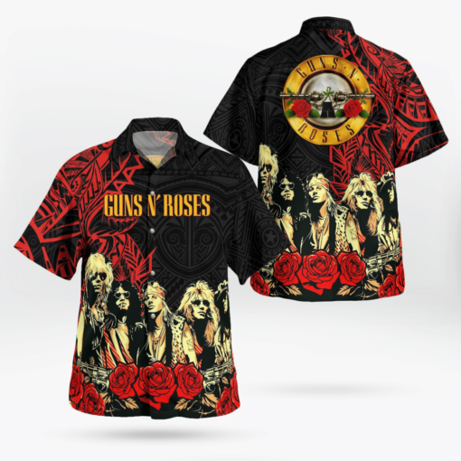 Guns N Roses 2022 Tribal Hawaiian Shirt Aloha Shirt For Men Women