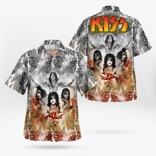 Kiss Band Tropical Hawaii Shirt Aloha Shirt For Men Women