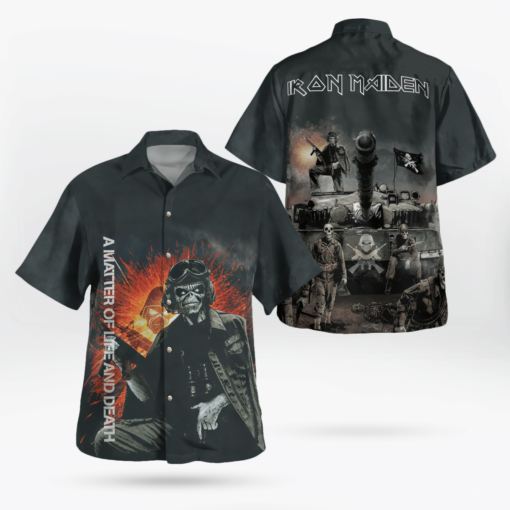 Iron Maiden - A Matter of Life And Death 2006 Hawaiian Shirt Aloha Shirt For Men Women