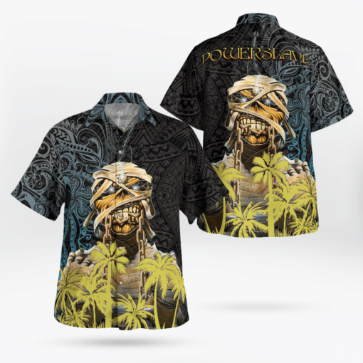 Iron Maiden Powerslave 1984 Hawaiian Shirt Aloha Shirt For Men Women