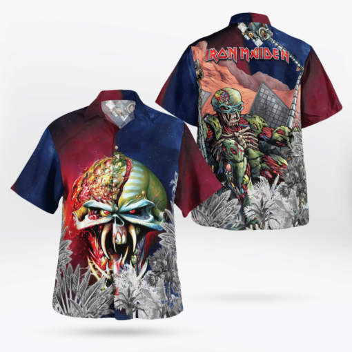 Iron Maiden The Final Frontier 2015 Hawaiian Shirt Aloha Shirt For Men Women