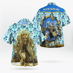 Iron Maiden Powerslave 1984 Breakthrough Hawaiian Shirt Aloha Shirt For Men Women