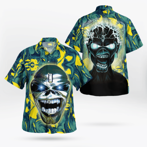 Iron Maiden Heavy Metal Band Shirt Aloha Shirt For Men Women