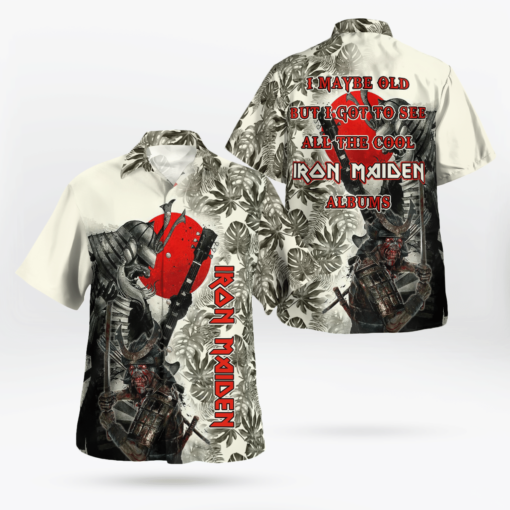 IrM Senjutsu Eddie Red Circle Tropical Leaves Hawaii Shirt Aloha Shirt For Men Women
