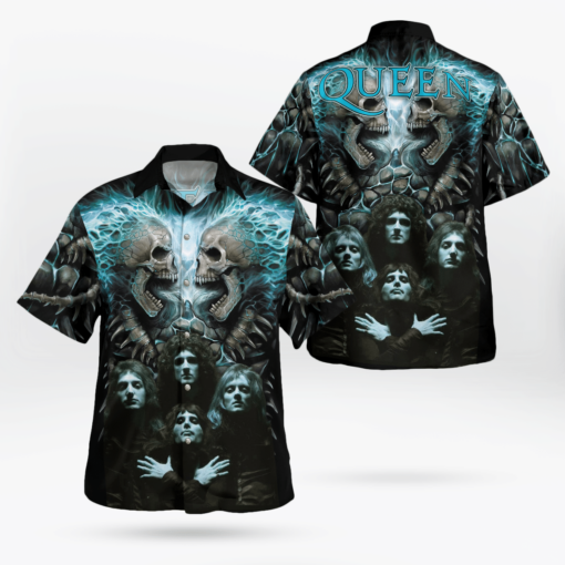 Skull Dark Queen Hawaii Shirt Aloha Shirt For Men Women