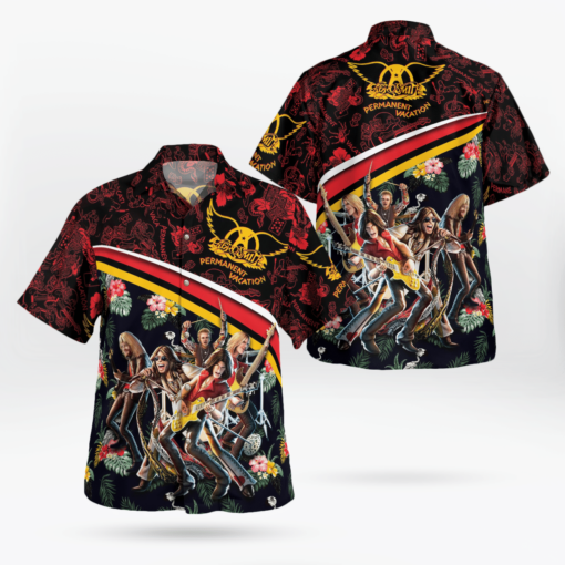 Aerosmith Tropical Hawaii Shirt Aloha Shirt For Men Women