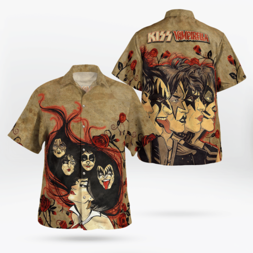 KISS Vampirella Hawaiian Shirt Aloha Shirt For Men Women