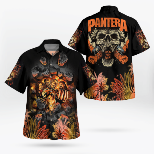 Pantera Skull Tropical Hawaii Shirt Aloha Shirt For Men Women