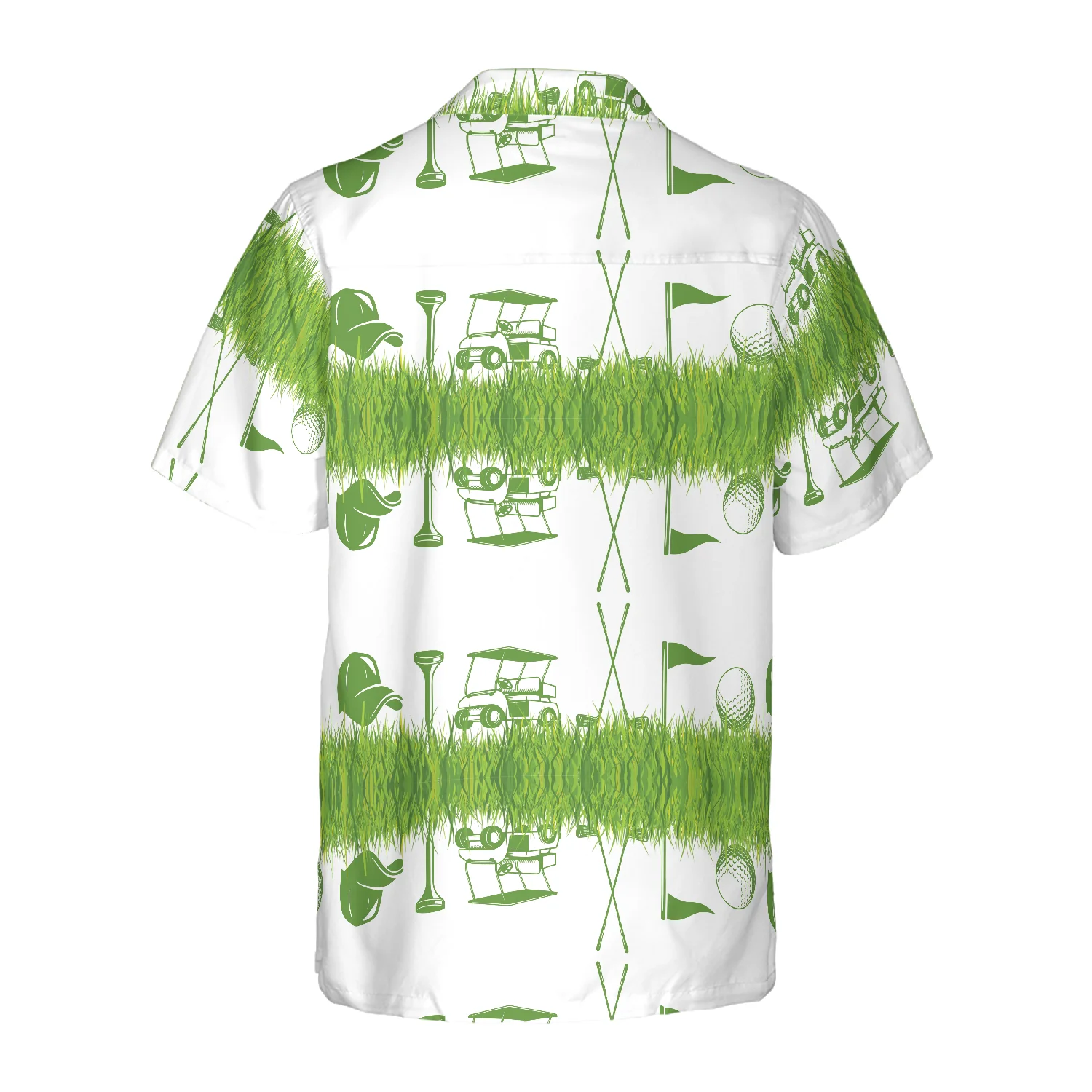 Golf Icon Seamless Pattern Hawaiian Shirt Aloha Shirt For Men and Women