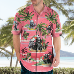 Vader Boba Fett Trooper Summer Time Hawaiian Shirt - Pink - Dream Art Europa