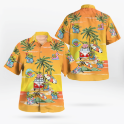 Baby Yoda Summer Time- Hawaiian Shirt - Sunset Yellow - Dream Art Europa