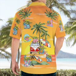 Baby Yoda Summer Time- Hawaiian Shirt - Sunset Yellow - Dream Art Europa