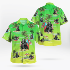 Darth Vader Summer Time Hawaiian Shirt - Sunset Green - Dream Art Europa