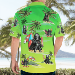Darth Vader Summer Time Hawaiian Shirt - Sunset Green - Dream Art Europa