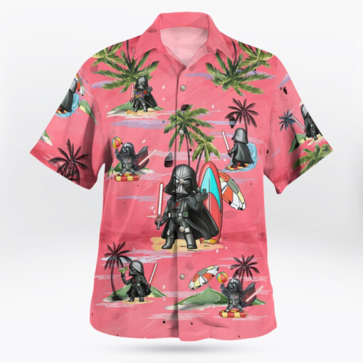 Darth Vader Summer Time Hawaiian Shirt - Pink