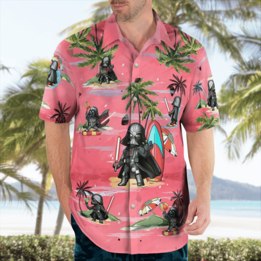 Darth Vader Summer Time Hawaiian Shirt - Pink