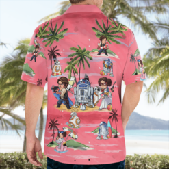 Leia Solo Bb8 R2-D2 Summer Time- Hawaiian Shirt - Pink - Dream Art Europa