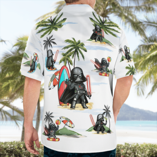 Darth Vader Summer Time Hawaiian Shirt - White