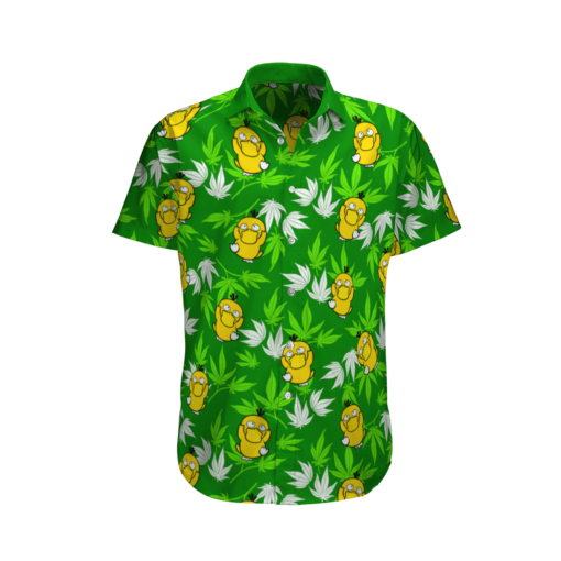 Psyduck Tropical Beach Outfits Aloha Shirt For Men Women