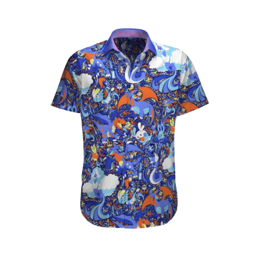 Pokemon Purple Color Hawaii Shirt Aloha Shirt For Men Women