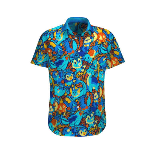 Pokemon Blue Color Hawaii Shirt Aloha Shirt For Men Women