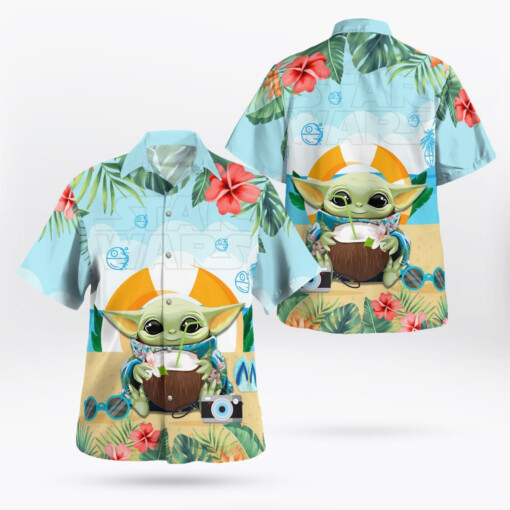 Star Wars Baby Yoda Hawaiian Shirt Aloha Shirt For Men Women