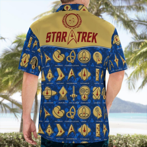 Star Trek Blue Hawaiian Shirt Aloha Shirt For Men Women